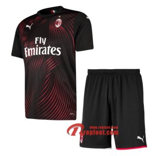 Ensemble Maillot De AC Milan Enfant Rouge Negro Third 2019 2020 Nouveau