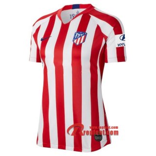 Maillot Du Atletico Madrid Femme Rouge Domicile 2019 2020 Nouveau