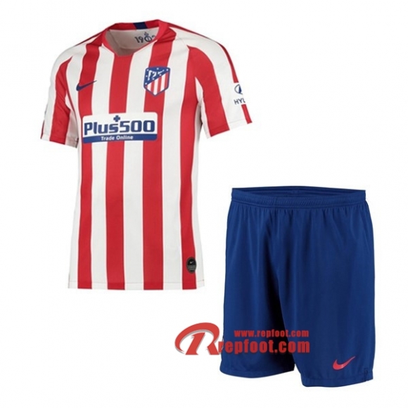 Ensemble Maillot De Atletico Madrid Enfant Rouge Domicile 2019 2020 Nouveau