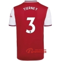 Maillot Arsenal FC No.3 Tierney Rouge Domicile 2019 2020 Nouveau