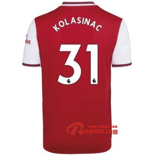 Maillot Arsenal FC No.31 Kolasinac Rouge Domicile 2019 2020 Nouveau