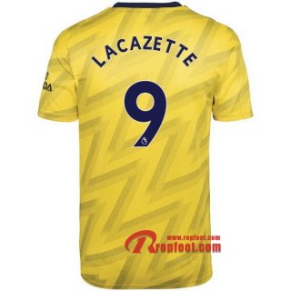 Maillot Arsenal FC No.14 Aubameyang Jaune Exterieur 2019 2020 Nouveau