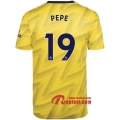 Maillot Arsenal FC No.27 Mavropanos Jaune Exterieur 2019 2020 Nouveau