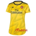 Maillot Du Arsenal FC Femme Jaune Exterieur 2019 2020 Nouveau