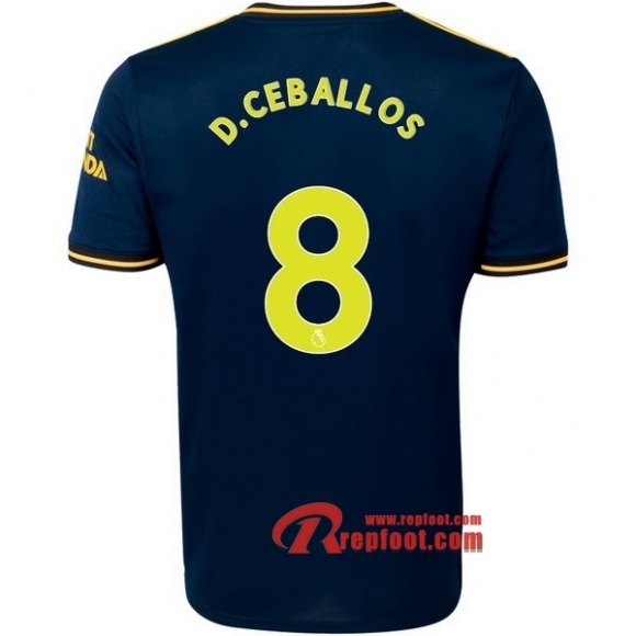 Maillot Arsenal FC No.11 Torreira Bleu Third 2019 2020 Nouveau