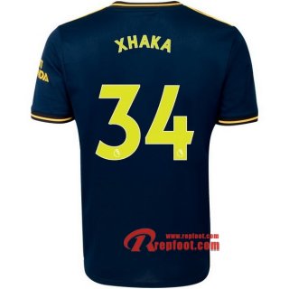 Maillot Arsenal FC No.34 Xhaka Bleu Third 2019 2020 Nouveau