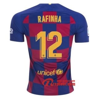 Maillot FC Barcelone No.12 Rafinha Bleu Rouge Domicile 2019 2020 Nouveau