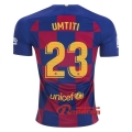 Maillot FC Barcelone No.23 Umtiti Bleu Rouge Domicile 2019 2020 Nouveau