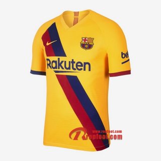 Maillot FC Barcelone Jaune Exterieur 2019 2020 Nouveau