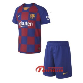 Ensemble Maillot De FC Barcelone Enfant Bleu Rouge Domicile 2019 2020 Nouveau