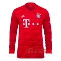 Maillot De Foot Bayern Munich Manches Longues Rouge Domicile 2019 2020 Nouveau