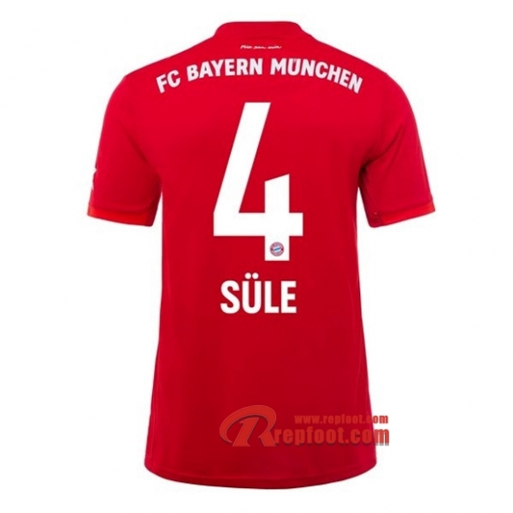 Maillot Bayern Munich No.4 Sule Rouge Domicile 2019 2020 Nouveau