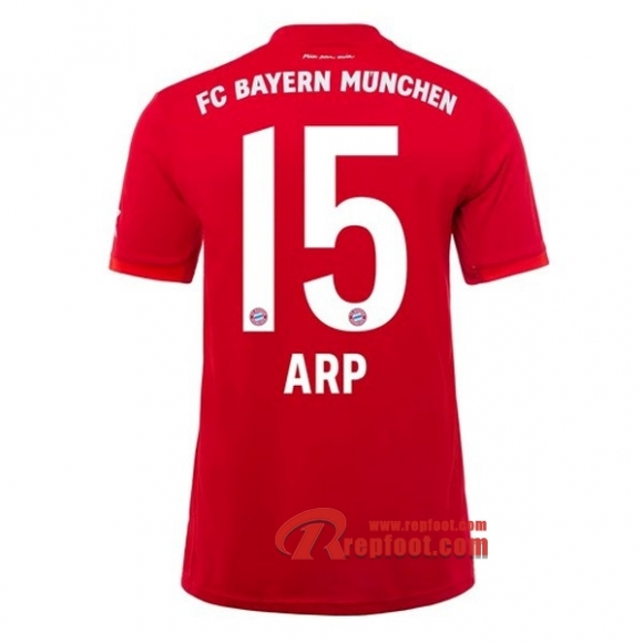 Maillot Bayern Munich No.15 Arp Rouge Domicile 2019 2020 Nouveau