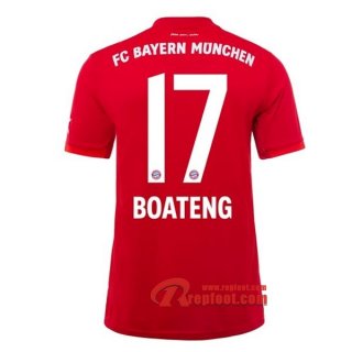 Maillot Bayern Munich No.17 Boateng Rouge Domicile 2019 2020 Nouveau