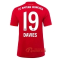 Maillot Bayern Munich No.19 Davies Rouge Domicile 2019 2020 Nouveau