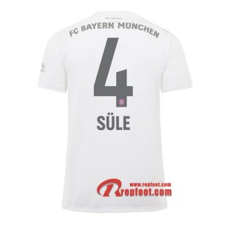 Maillot Bayern Munich No.4 Sule Blanc Exterieur 2019 2020 Nouveau