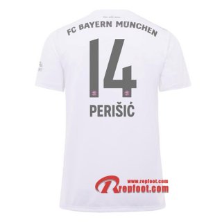 Maillot Bayern Munich No.14 Perisic Blanc Exterieur 2019 2020 Nouveau