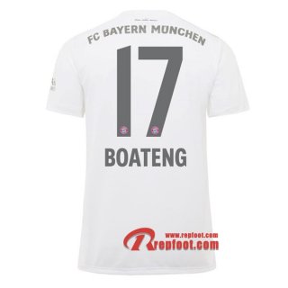 Maillot Bayern Munich No.17 Boateng Blanc Exterieur 2019 2020 Nouveau
