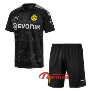 Ensemble Maillot De Borussia Dortmund Enfant Negro Exterieur 2019 2020 Nouveau