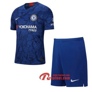 Ensemble Maillot De Chelsea FC Enfant Bleu Domicile 2019 2020 Nouveau