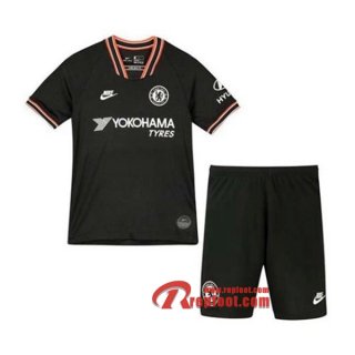 Ensemble Maillot De Chelsea FC Enfant Noir Third 2019 2020 Nouveau