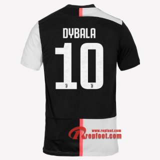 Maillot Juventus Turin No.10 Dybala Blanc Noir Domicile 2019 2020 Nouveau