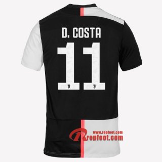 Maillot Juventus Turin No.11 D.Costa Blanc Noir Domicile 2019 2020 Nouveau