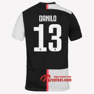 Maillot Juventus Turin No.13 Danilo Blanc Noir Domicile 2019 2020 Nouveau