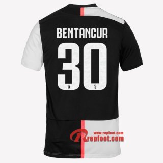 Maillot Juventus Turin No.30 Bentancur Blanc Noir Domicile 2019 2020 Nouveau