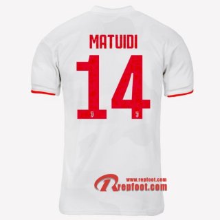 Maillot Juventus Turin No.14 Matuidi Gris Blanc Exterieur 2019 2020 Nouveau