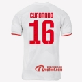 Maillot Juventus Turin No.16 Cuadredo Gris Blanc Exterieur 2019 2020 Nouveau