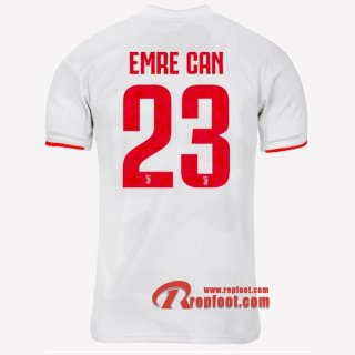 Maillot Juventus Turin No.23 Emre Can Gris Blanc Exterieur 2019 2020 Nouveau