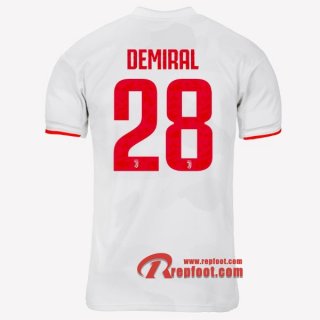 Maillot Juventus Turin No.28 Demiral Gris Blanc Exterieur 2019 2020 Nouveau