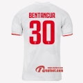 Maillot Juventus Turin No.30 Bentancur Gris Blanc Exterieur 2019 2020 Nouveau