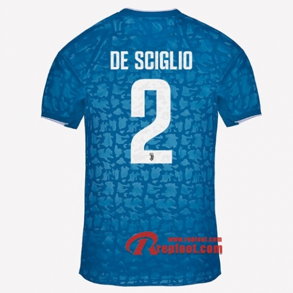 Maillot Juventus Turin No.2 De Sciglio Bleu Third 2019 2020 Nouveau