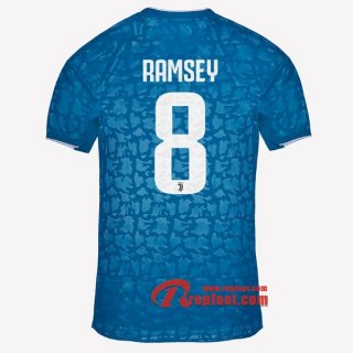 Maillot Juventus Turin No.8 Ramsey Bleu Third 2019 2020 Nouveau