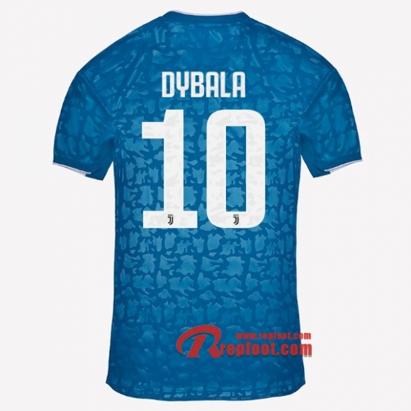 Maillot Juventus Turin No.10 Dybala Bleu Third 2019 2020 Nouveau