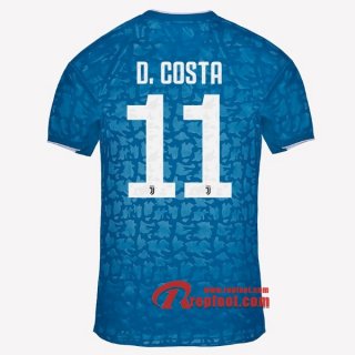Maillot Juventus Turin No.11 D.Costa Bleu Third 2019 2020 Nouveau