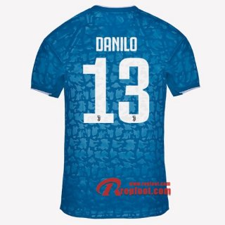 Maillot Juventus Turin No.13 Danilo Bleu Third 2019 2020 Nouveau