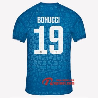 Maillot Juventus Turin No.19 Bonucci Bleu Third 2019 2020 Nouveau