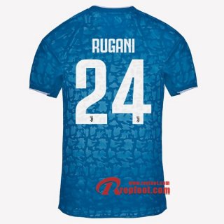 Maillot Juventus Turin No.24 Rugani Bleu Third 2019 2020 Nouveau
