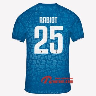 Maillot Juventus Turin No.25 Rabiot Bleu Third 2019 2020 Nouveau