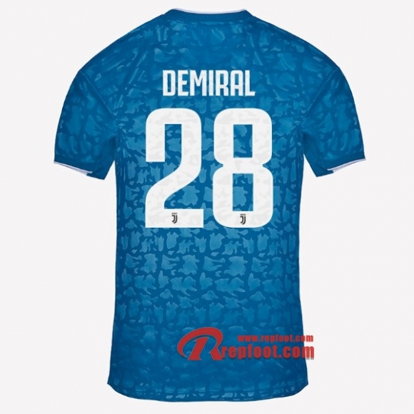 Maillot Juventus Turin No.28 Demiral Bleu Third 2019 2020 Nouveau