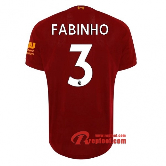 Maillot Liverpool FC No.3 Fabinho Rouge Domicile 2019 2020 Nouveau Maillot Liverpool FC No.3 Fabinho Rouge Domicile 2019 2020 Nouveau