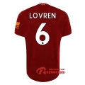 Maillot Liverpool FC No.6 Lovren Rouge Domicile 2019 2020 Nouveau