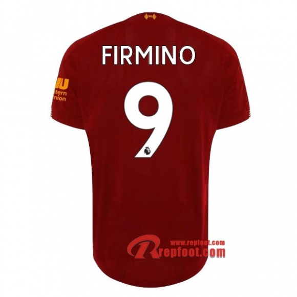 Maillot Liverpool FC No.9 Firmino Rouge Domicile 2019 2020 Nouveau
