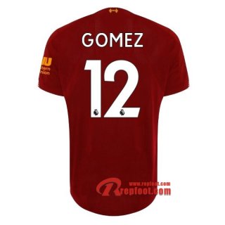 Maillot Liverpool FC No.12 Gomez Rouge Domicile 2019 2020 Nouveau