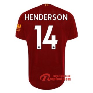 Maillot Liverpool FC No.14 Henderson Rouge Domicile 2019 2020 Nouveau