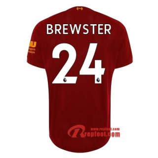 Maillot Liverpool FC No.24 Brewster Rouge Domicile 2019 2020 Nouveau