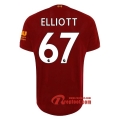 Maillot Liverpool FC No.67 Elliott Rouge Domicile 2019 2020 Nouveau